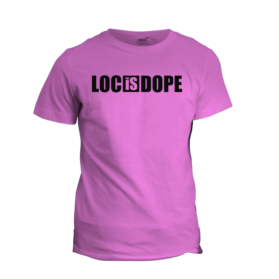 Loc Is Dope T-Shirt - Light Pink
